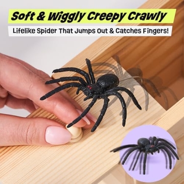 FunFamz Spider Prank Box - Hilarious Gag Gift to Delight All