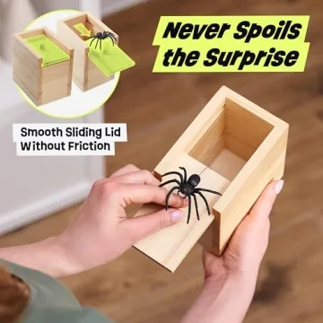 FunFamz Spider Prank Box - Hilarious Gag Gift to Delight All