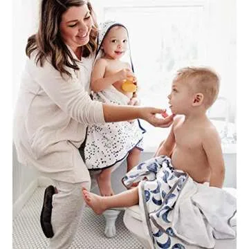 Burt's Bees Baby Hooded Towels & Washcloths - Organic Cotton Set