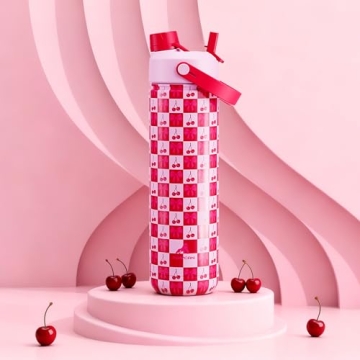 POWCAN 26 oz Insulated Water Bottle with 2-in-1 Straw and Spout Lid, Keep Cold 24H, Leak-Proof, Fits...