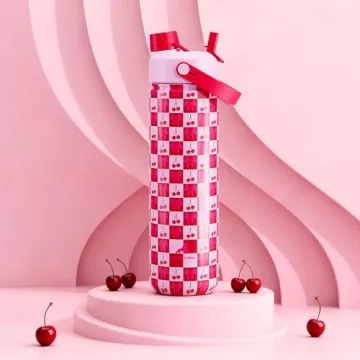 POWCAN 26 oz Insulated Water Bottle with 2-in-1 Straw and Spout Lid, Keep Cold 24H, Leak-Proof, Fits...