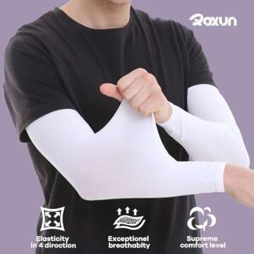 Roxun Cooling Arm Sleeves for UV Protection and Comfort