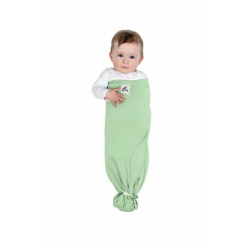 The Ollie Swaddle - Helps to Reduce The Moro (Startle) Reflex - Made from a Custom Designed Moisture-Wicking Material (Meadow)