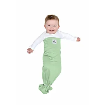 The Ollie Swaddle - Helps to Reduce The Moro (Startle) Reflex - Made from a Custom Designed Moisture-Wicking Material (Meadow)