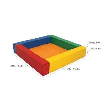 IGLU Soft Play Ball Pool for Toddlers - 51 Inch Foam Pit for Indoor & Outdoor Activities