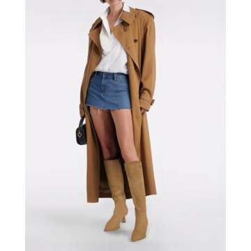 MUCCCUTE Suede Knee High Boots for Women - Kitten Heel Elegance