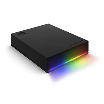 Seagate FireCuda Gaming Hard Drive, 2TB, External Hard Drive HDD, USB 3/2, RGB LED lighting (STKL2000400)