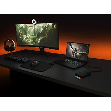 Seagate FireCuda Gaming Hard Drive, 2TB, External Hard Drive HDD, USB 3/2, RGB LED lighting (STKL2000400)