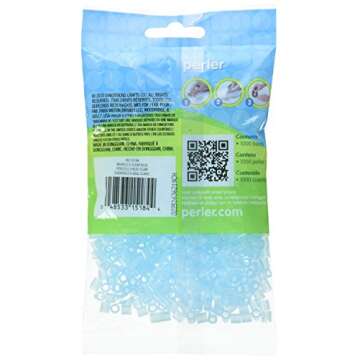 Perler Beads Fuse Beads for Crafts, 1000pcs, Clear Blue, Small