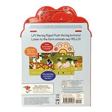Hello, Farm! A First Lift-a-Flap Animal Sound Book for Babies and Toddlers, Ages 1-5 (Lift-A-Sound Board Book)