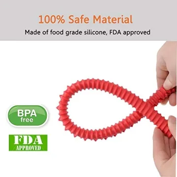 Oven Rack Shields - 4 Pack Heat Resistant Silicone Oven Rack Cover 14 inches Long Oven Rack Edge Protector, Protect Against Burns and Scars (Red)