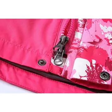 ValentinA Boys Girls Outdoor Winter Two-piece Coat 3-1 Children Thicken Velvet Detachable Warm Quilted Jacket