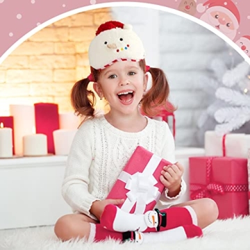 3 Christmas Plush Eye Masks for Kids and Adults