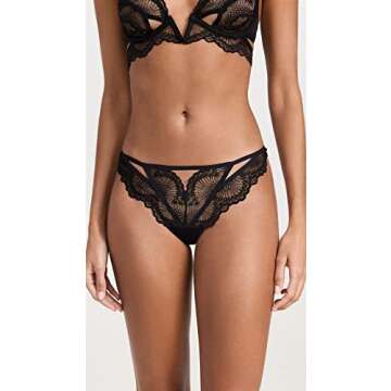 Thistle & Spire Women's Kane Cutout Thong, Black, S