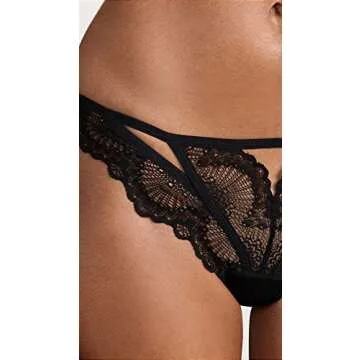 Thistle & Spire Women's Kane Cutout Thong, Black, S