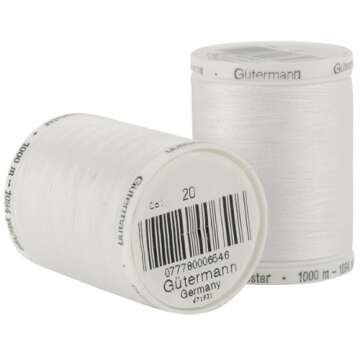 Gutermann Sew-All Thread 1,094yd, Nu White