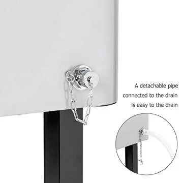 VINGLI 80 Quart Rolling Ice Chest, Portable Patio Party Bar Drink Cooler Cart, with Shelf, Beverage ...