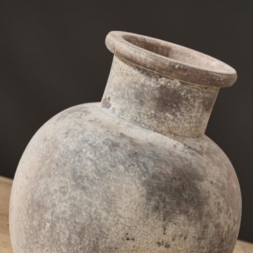 SIDUCAL Rustic Ceramic Flower Vase for Home Decor