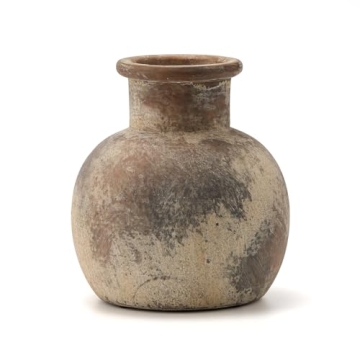 SIDUCAL Rustic Ceramic Flower Vase for Home Decor