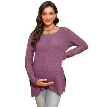 Smallshow Maternity Shirt for Comfortable Pregnancy Wear