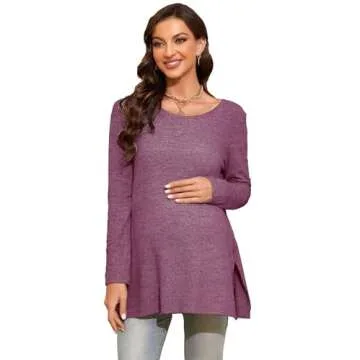 Smallshow Maternity Shirt for Comfortable Pregnancy Wear