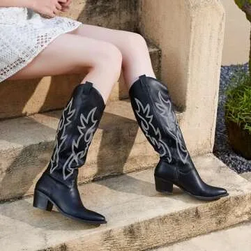 Chic Athlefit Cowboy Boots for Women - Stand Out in Style