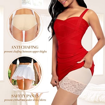 Seamless Lace Anti-Chafing Shorts for Women Under Dresses