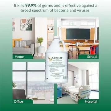 Citrus II Hospital Germicidal Deodorizing Cleaner - Fresh Citrus Scent - 1 Gallon - Refill - Disinfecting Cleaner for Home, Hospital and Office Areas