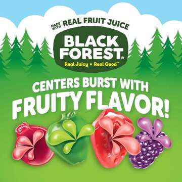 Black Forest, Juicy Burst, Fruit Flavored Snacks, Mixed Fruit Flavors, A Juicy Burst of Natural Flav...