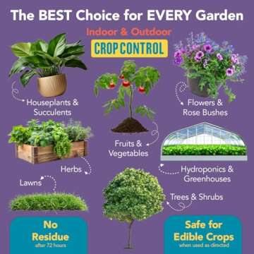 Trifecta Crop Control Ready to Use Maximum Strength Natural Pesticide, Fungicide, Miticide, Insecticide, Help Defeat Spider Mites, Powdery Mildew, Botrytis and Mold on Plants 32 OZ Size