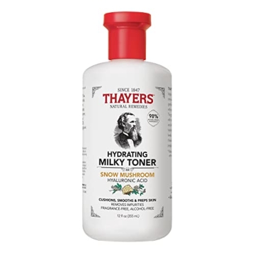 THAYERS Milky Face Toner Skin Care with Snow Mushroom and Hyaluronic Acid, Natural Gentle Facial Ton...