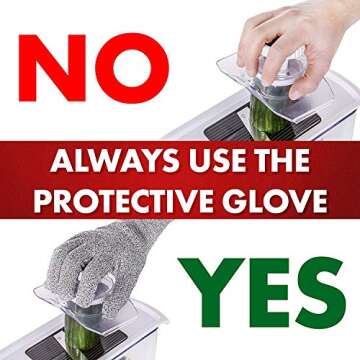 Fullstar 7-in-1 Stainless Steel Mandoline Slicer for Kitchen, Vegetable Slicer, Veggie Chopper & Cheese Grater, Meal Prep Food Storage Container Anti-slip Base & Protective Glove Included - White