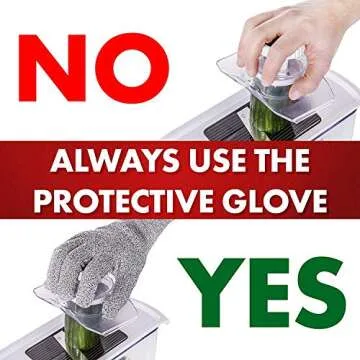 Fullstar 7-in-1 Stainless Steel Mandoline Slicer for Kitchen, Vegetable Slicer, Veggie Chopper & Cheese Grater, Meal Prep Food Storage Container Anti-slip Base & Protective Glove Included - White