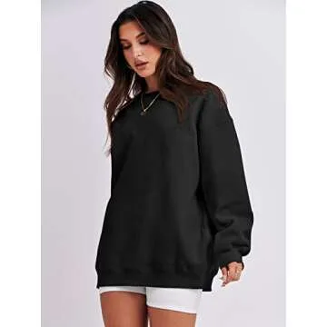 ANRABESS Women Oversized Sweatshirt Comfortable Pullover