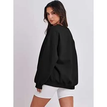 ANRABESS Women Oversized Sweatshirt Comfortable Pullover