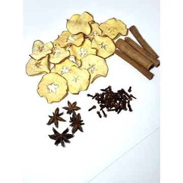 HerBlume 3oz Stovetop Potpourri, Simmer Pot Kit, Non Toxic Aroma, Office Gift, Natural Ingredients, Gift Basket, Christmas Gift, Orange, Cinnamon, Clove, Star Anise, Secret Santa, Glass Stovetop Pot