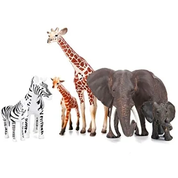BOLZRA Safari Zoo Animals Figures Toys Realistic Jungle Set