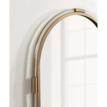 Kate and Laurel Arceo Modern Arch Mirror for Glam Spaces
