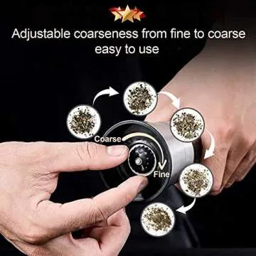 Stylish LessMo Salt and Pepper Grinder Set with Tray