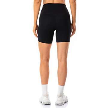 Ukaste Women's Studio Essential High-Rise Yoga Shorts 6" - Brushed Soft Workout Active Shorts (Black...
