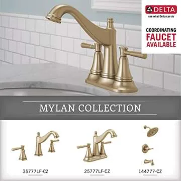 Elegant Delta Mylan Toilet Paper Holder in Champagne Bronze