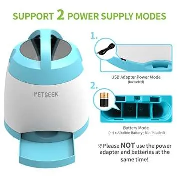 PETGEEK Automatic Dog Treat Dispenser for Interactive Feeding