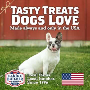 Canine Butcher Shop Turkey Tendons for Dogs Made and Raised in USA, All-Natural Chews for Small and ...