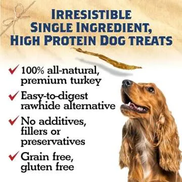 All-Natural USA Turkey Tendons for Dogs - Healthy Chews