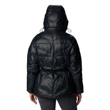 Columbia Women's Peak To Park II Insulated Hooded Jacket, Black Gunmetal, Small