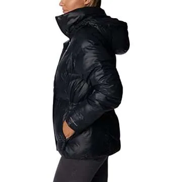 Columbia Women's Peak To Park II Insulated Hooded Jacket, Black Gunmetal, Small