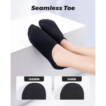 IDEGG No Show Socks Comfortable Invisible Athletic Wear