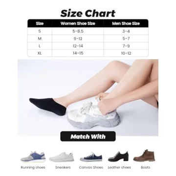 IDEGG No Show Socks Comfortable Invisible Athletic Wear