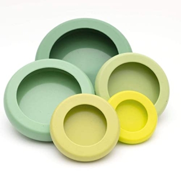 Eco-Friendly Food Huggers 5pc Silicone Savers for Fruits & Veggies