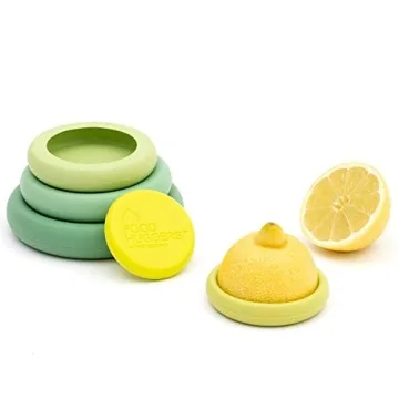 Eco-Friendly Food Huggers 5pc Silicone Savers for Fruits & Veggies